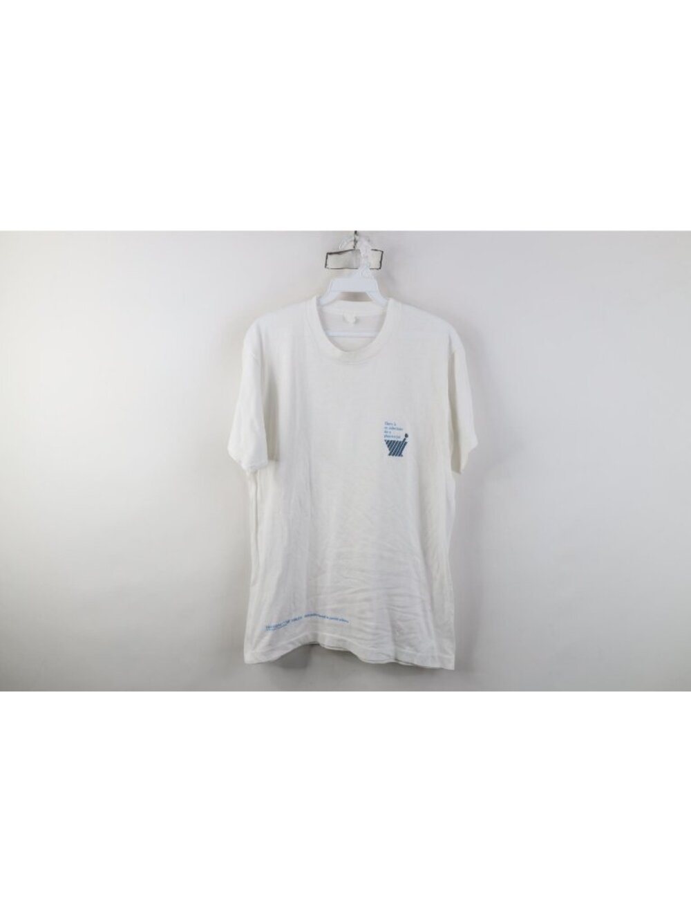 Vintage 90s Mens Medium There Is No Substitute For A Pharmacist T-Shirt White